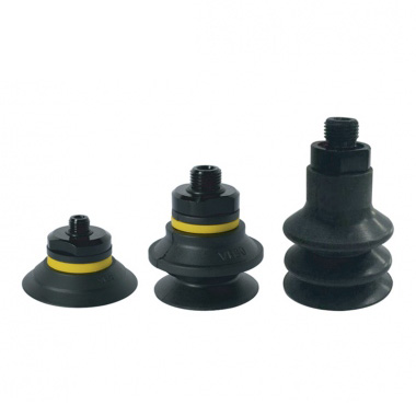 Flat vacunnm cups/vacuum cups with 1.5,2.5 bellows with nut - Nitrile rubber