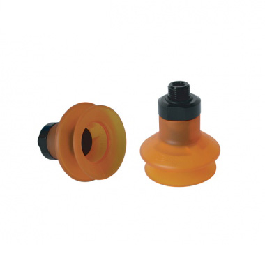Polyurethane - vacuum cups with 1.5 bellows with nut